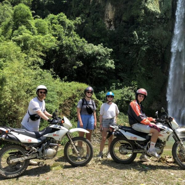 Pu Luong Easy Motorbike Tour 1 Day Cave, Waterfall & Rice Terraces in One Relaxing Day